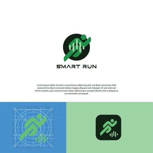 Diseño de We need a powerful and exciting logo for our running app. de Brand Hero