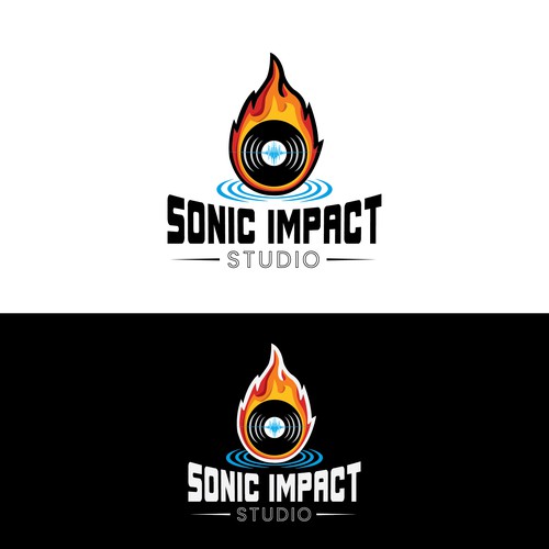 "Looking for a explosive logo that will make a Sonic Impact for a Recording Studio!" Design by Rafiul Islam Zion