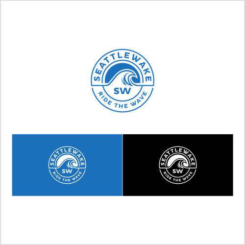NEW logo for seattlewake -  wakesurfing logo Design by rehan20