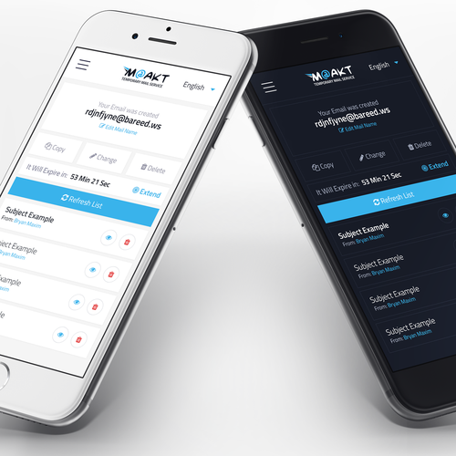 Design a mobile app for a temporary email service-ontwerp door BryanMaxim