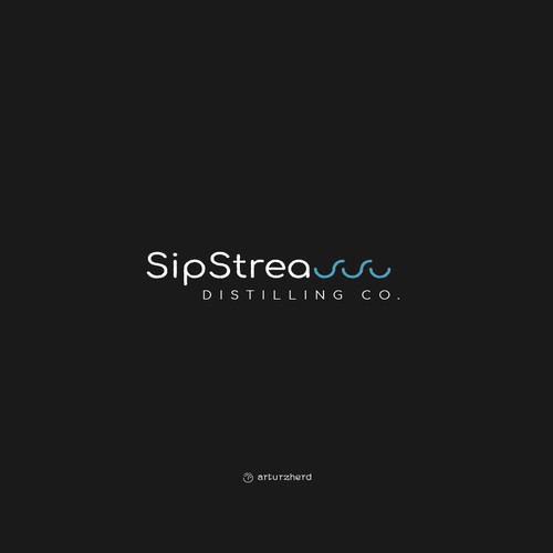 Create Logo for craft distillery SipStream Distilling Co. Design by Artur Zherdetskii