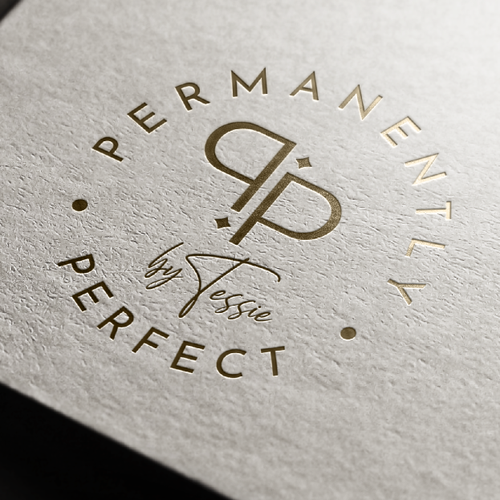 Modern and Clean Permanent Makeup Logo making my brand stand out and be easily identifiable. Design by Besign studio