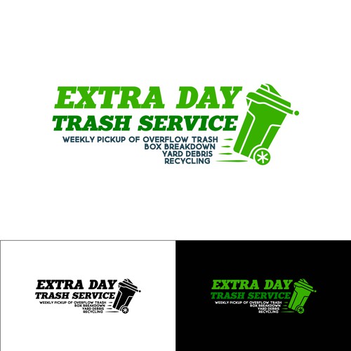 Trash Service Logo Design by DerKater