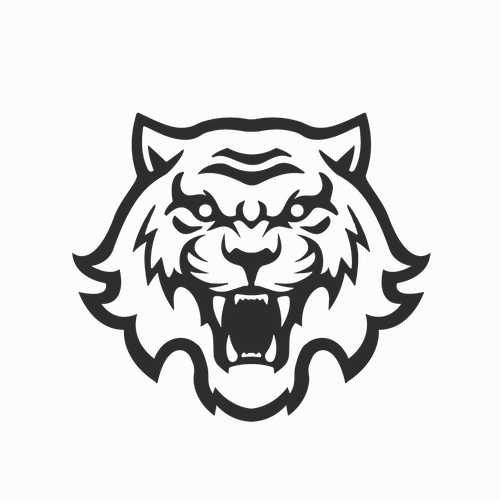 Design di ➤ TIGER HEAD LOGO (Black) di NORMOL™