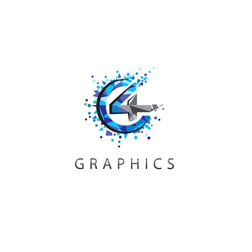 Geometric, modern, inspiring, powerful logo for my graphic design company C4 Graphics located in Colorado Réalisé par totovas