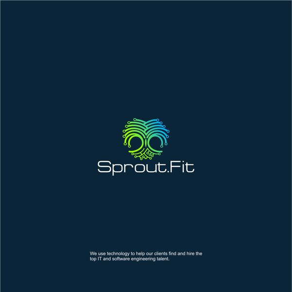 Design by taqwa iku kunci sukses titled "tree logo technology "