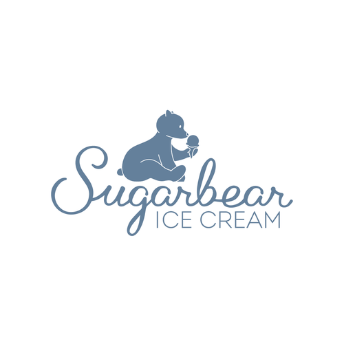 Create a vintage, monochromatic bear logo for Sugarbear Ice Cream! Design by KelvinH