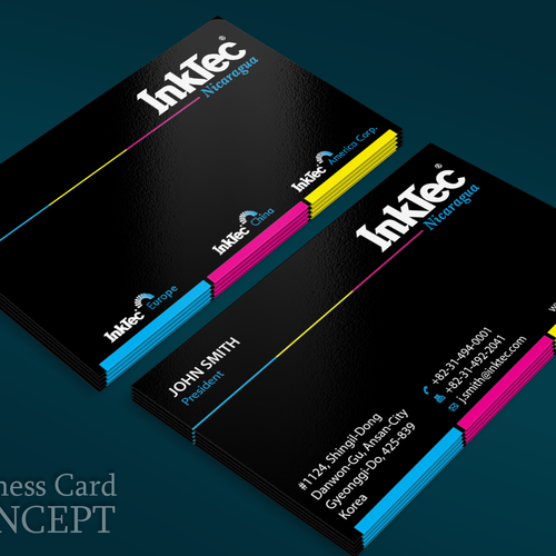 Create the next stationery for Inktec Nicaragua Design by FishingArtz
