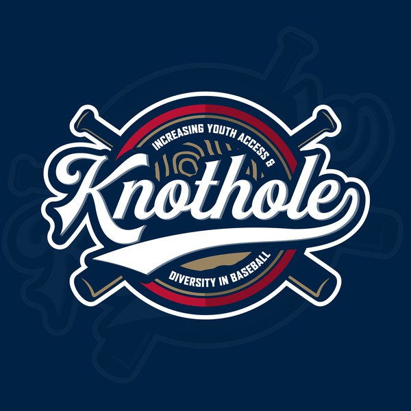 Design by SKI 14 titled "baseball emblem logo for Knothole"