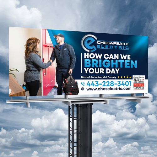 Chesapeake Electric Billboard Design by SoftSkills