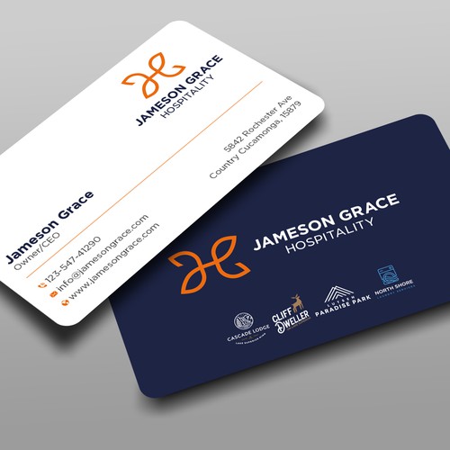 Create a modern and clean business card for a parent company with 4 subsidiaries Design by prosenjit_P