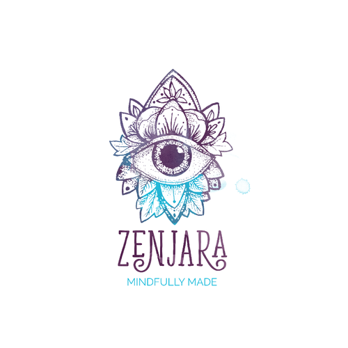 Designs | Spiritual/meditation brand (Zenjara) needs artful logo | Logo ...