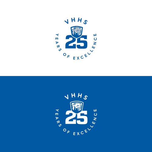 Logo for school's 25th year of excellence Design by Argim
