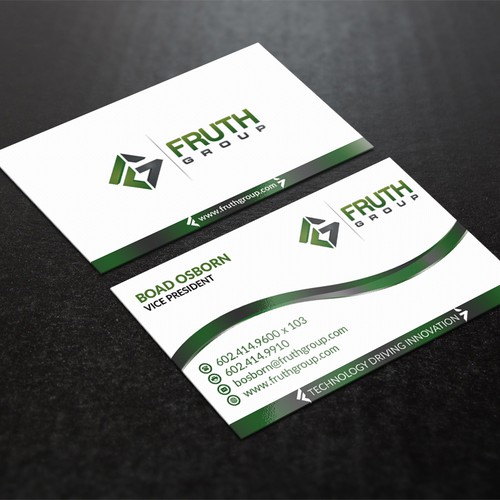 New High Tech Business Cards for High Tech Company Diseño de Nuhan Enterprise IT