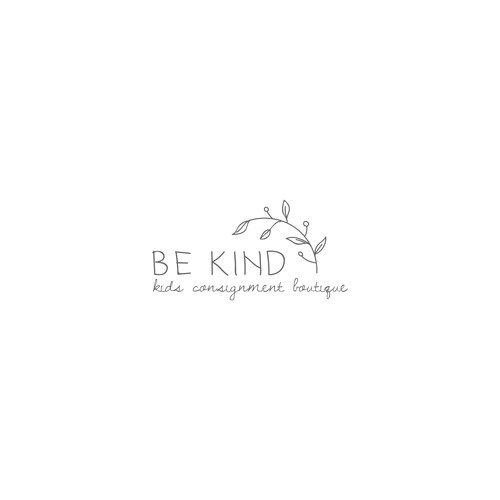 Be Kind!  Upscale, hip kids clothing store encouraging positivity Design by .supernova