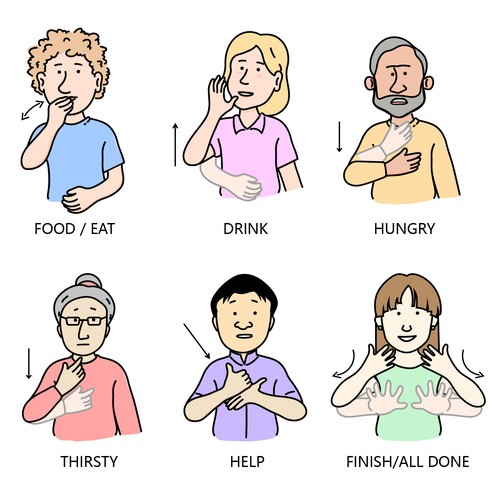 finish sign language sign