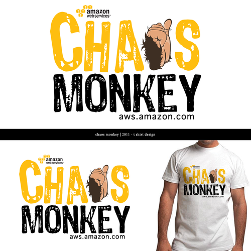 Design the Chaos Monkey T-Shirt Ontwerp door MotionMixtapes