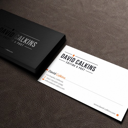 Business Card for Los Angeles based Video Editor ...