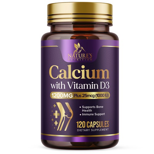 Calcium Plus Vitamin D3 Design Needed for Nature's Nutrition Design by UnderTheSea™