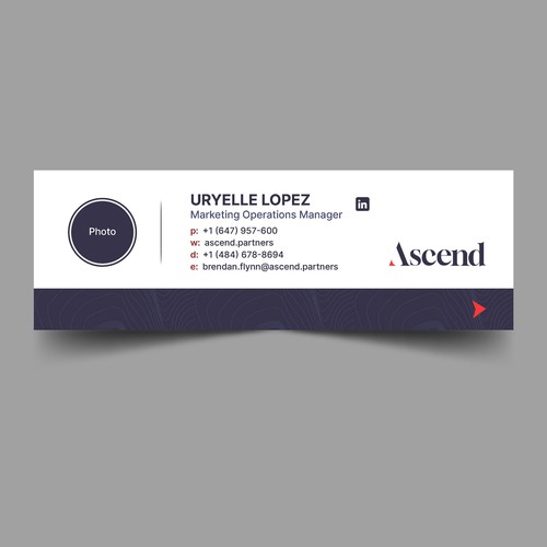 Ascend Partners New Branded Email Signature Design by Xnine