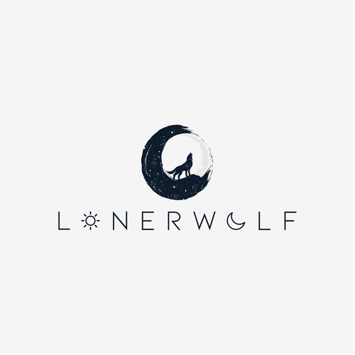 Wolf Sun/Moon Logo For Spiritual Website Design by via_oktav