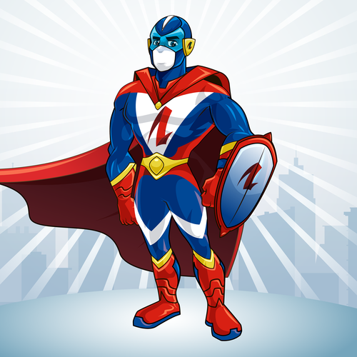 Design an Awesome Superhero Mascot for Insurance Firm Design by fredostyle