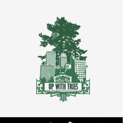 Create Trendy T-shirt Design for Urban Forestry Non-profit! Design by BTN