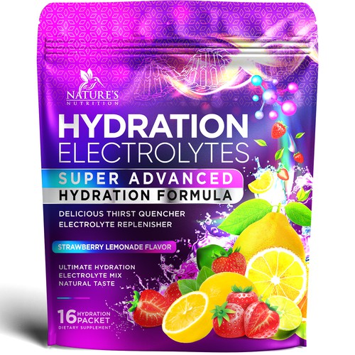 Refreshing Hydration Electrolytes Design Needed for Nature's Nutrition Design by agooshe