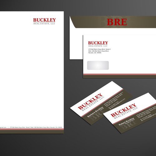 Create the next stationery for Buckley Real Estate, LLC デザイン by rikiraH