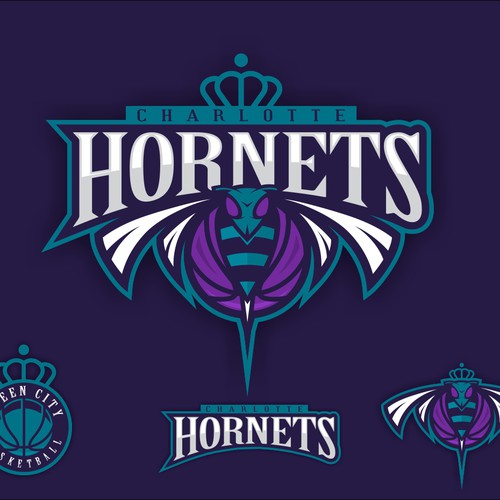 Community Contest: Create a logo for the revamped Charlotte Hornets! Réalisé par dinoDesigns
