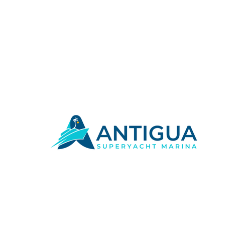 Logo for Antigua Superyacht Marina Design by SitcyArt