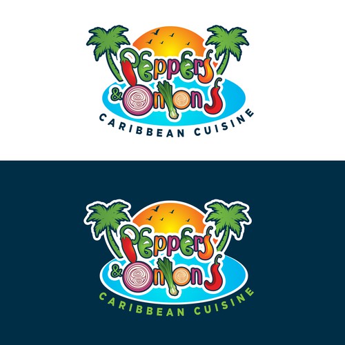 Caribbean Restaurant Logo Design Design by Logicainfo ♥