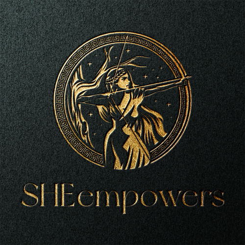 SHEempowers - luxurious design of a woman preferrably in some kind of a circle to appeal to women professionals Design by Insfire!