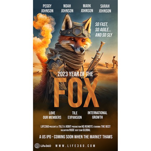 Life360 2023 Year of the Fox Poster Design by EPH Design (Eko)