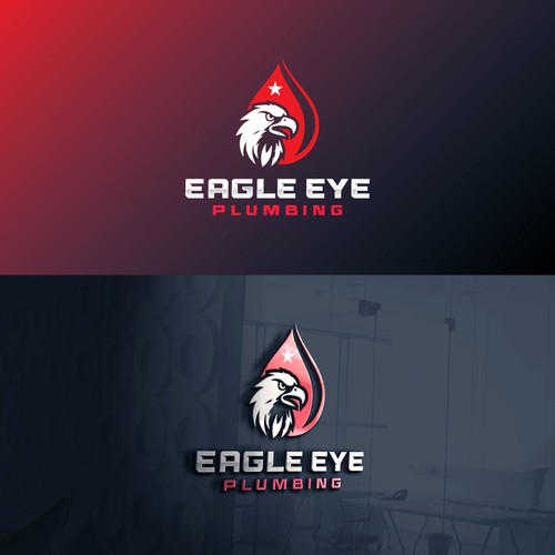 Eye catching and very marketable logo for plumbing company. The company name is Eagle Eye Plumbing Design by JakirVector