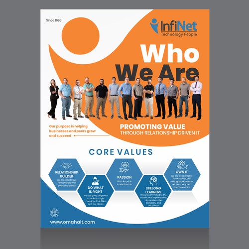 Tech Company "About Us" Flyer Design by Dzine Solution