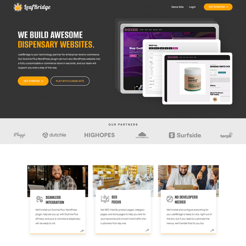 LeafBridge Homepage Re-Design Contest! Design by Pinku