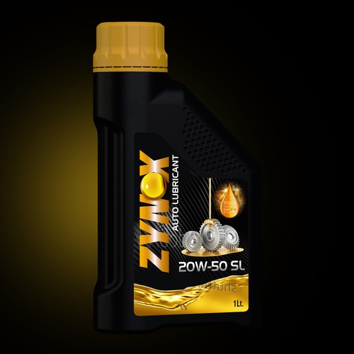 auto lubricant label design | strong , modern and powerful Design by Aalamvision