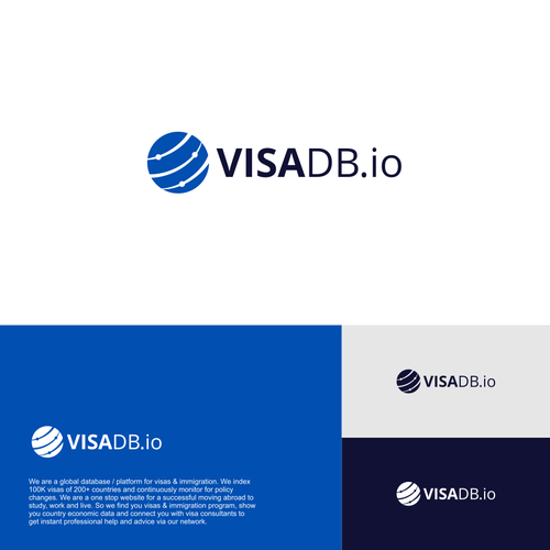 Global visa & immigration platform needs a LOGO. Design by Vanessa Bañares