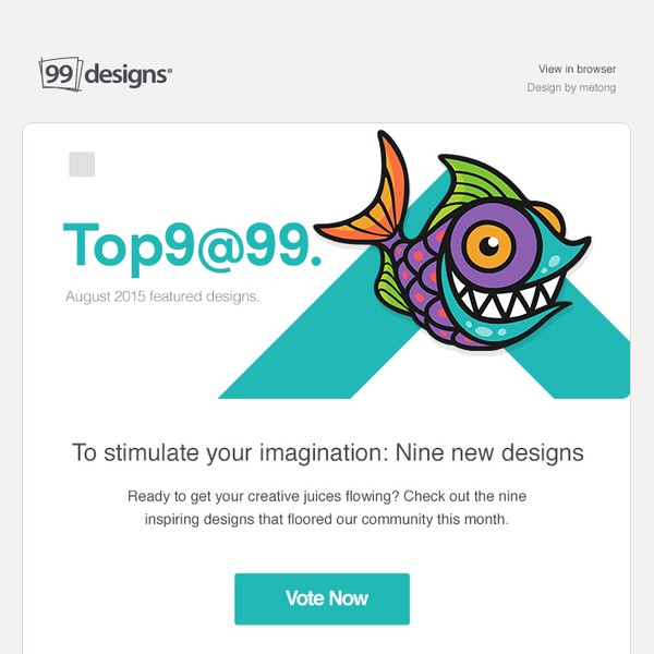 Top 9 at 99designs template