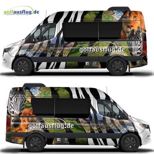 Mini Bus wraping for touristik Mercedes Sprinter Design by adelea