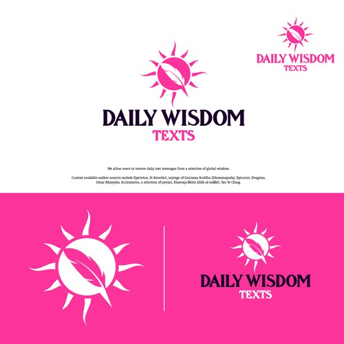 Daily Wisdom Texts - "Daily text messages from a selection of global wisdom" Design by Hamlet/simba14