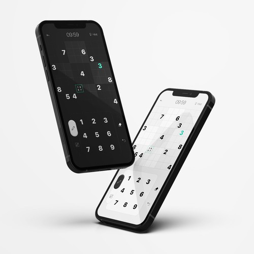 Elegant Sudoku game app design Design by V. L