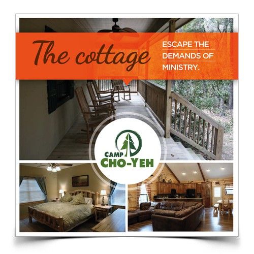 Create 3 coordinating marketing postcards for Camp Cho-Yeh Design by CR75™