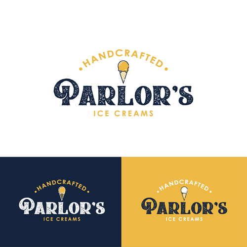Designs Parlor's Handcrafted Ice Creams needs a simple and classic