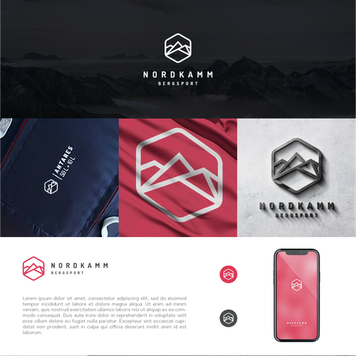 Clean Logo for Mountaineering Brand Design by DJstudio