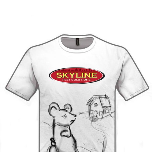 t-shirt design for Skyline Pest Solutions Diseño de Dasha Boorza