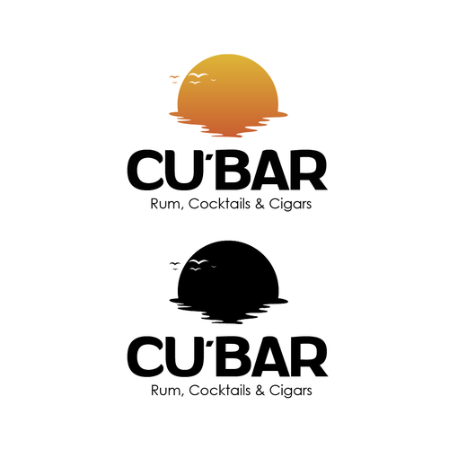 Tiki Bar logo - Rum, Cocktails & Cigars. Design by Pricilla Abrantes