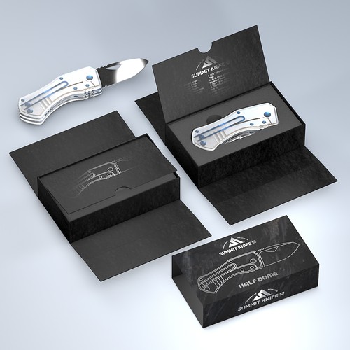 Premium EDC Knife Packaging Design Design by devel00per