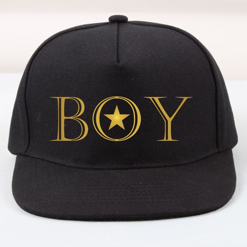 Create a fun, clean design for Boys Hats using Designer Typography! Design by REVOLTZ Studio